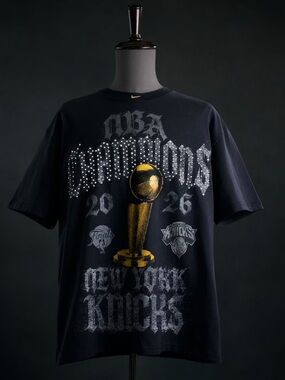 NY Knicks Nike gray 2026 finals championship locker room tshirt
